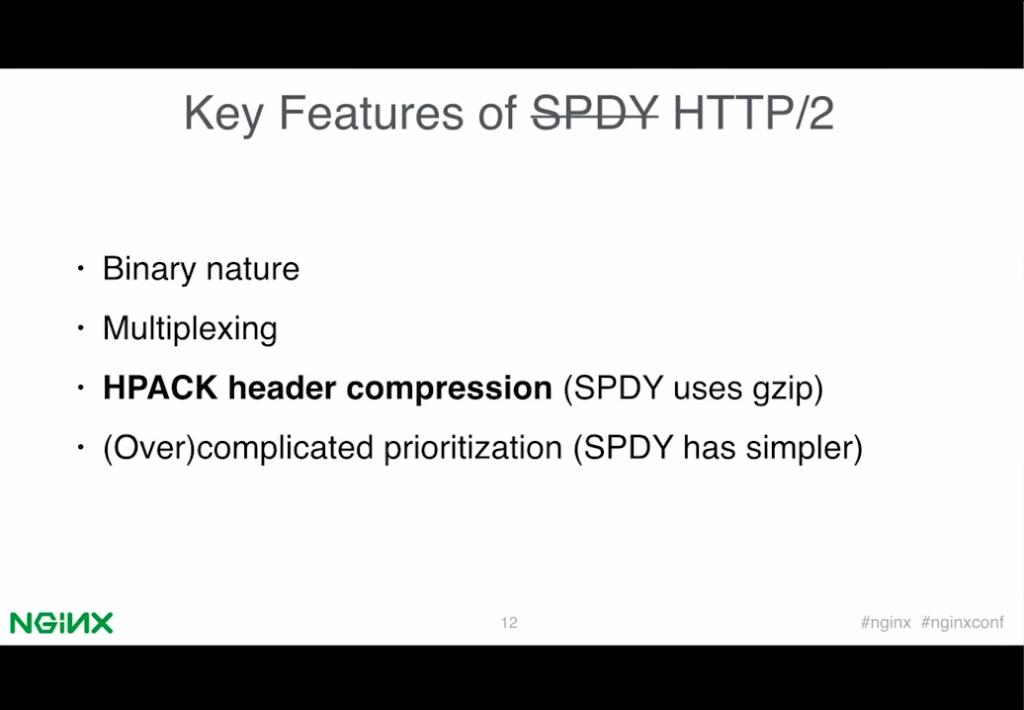 Slide 5 - Key Features of HTTP2 - Header Compression