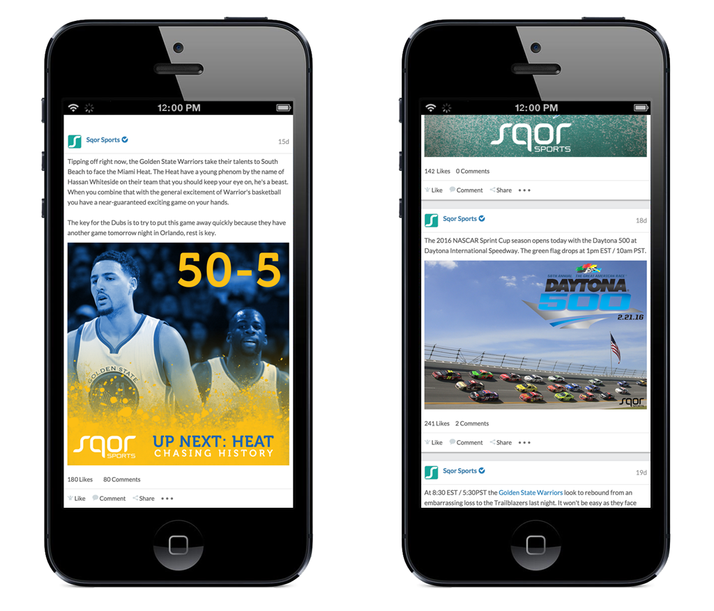Sqor Sports application on mobile NGINX Plus case study