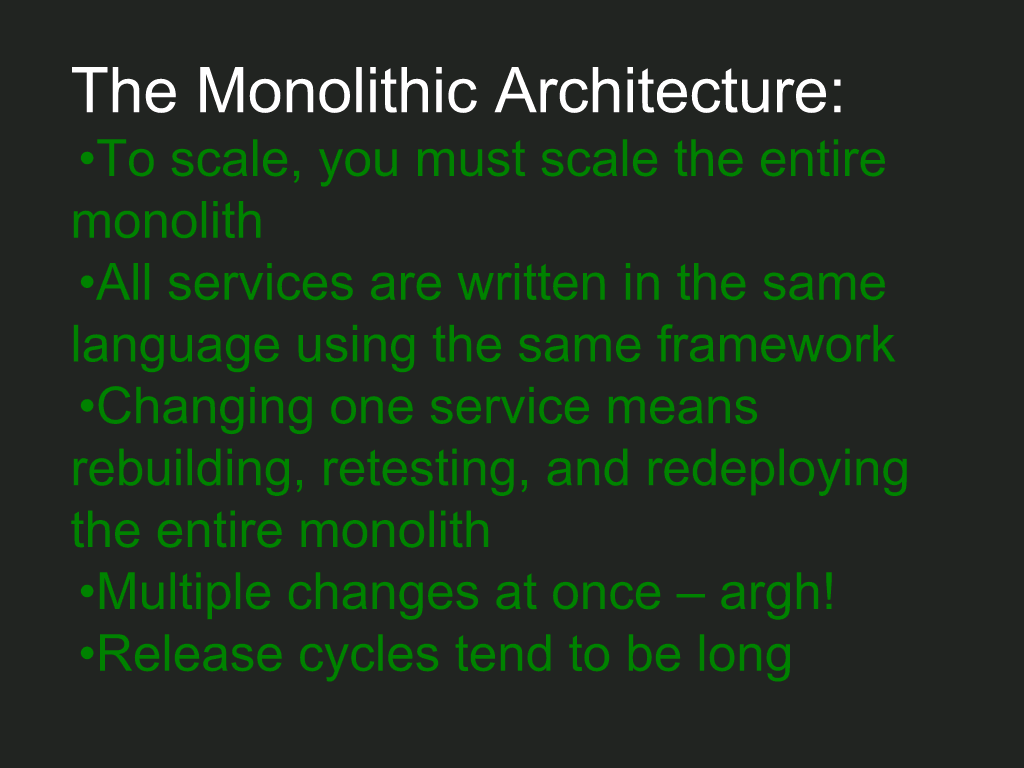 Slide 3 - Monolithic