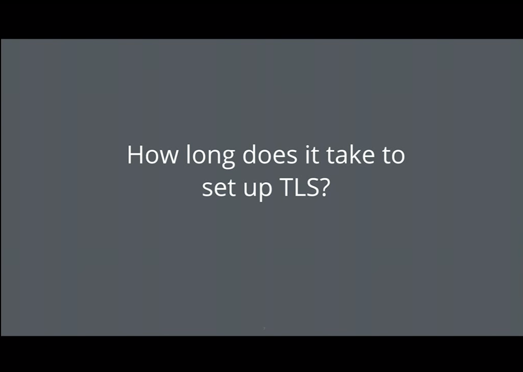 LetsEncrypt conf2015 Slide 7 - How Long to Setup