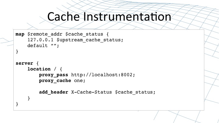 How to implement cache parameters in NGINX configuration files [webinar by Owen Garrett of NGINX]