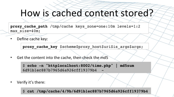 How is content stored? [webinar by Owen Garrett of NGINX]
