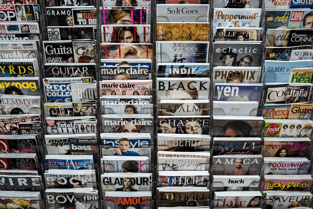 Image of rack of magazines for article about using the NGINX Plus Image-Filter module to generate responsive images for more responsive web design.