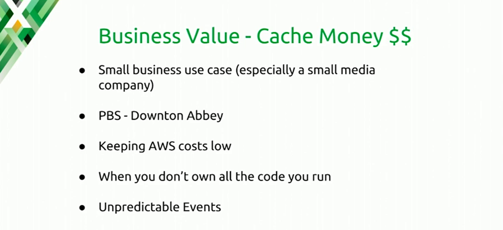 Using a stale cache can benefit small businesses, large websites with heavy traffic, and any site that experiences traffic spikes [presentation at nginx.conf 2016 by Mike Howsden of PBS about using the NGINX cache to solve the thundering herd problem]